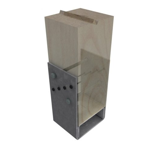 Bolt Down Post Anchor 100mm