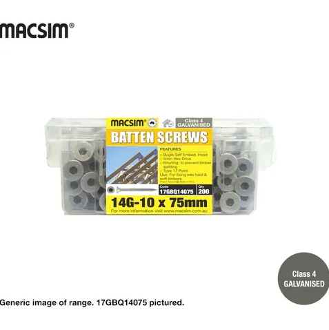 GAL BATTEN SCR 14-10x65mm