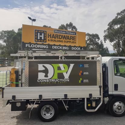 Trade customer ute loaded at Mountain Timbers